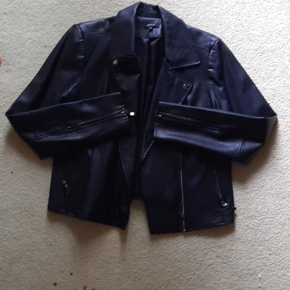 RW&CO. Jackets & Blazers - Faux Leather Moto Jacket